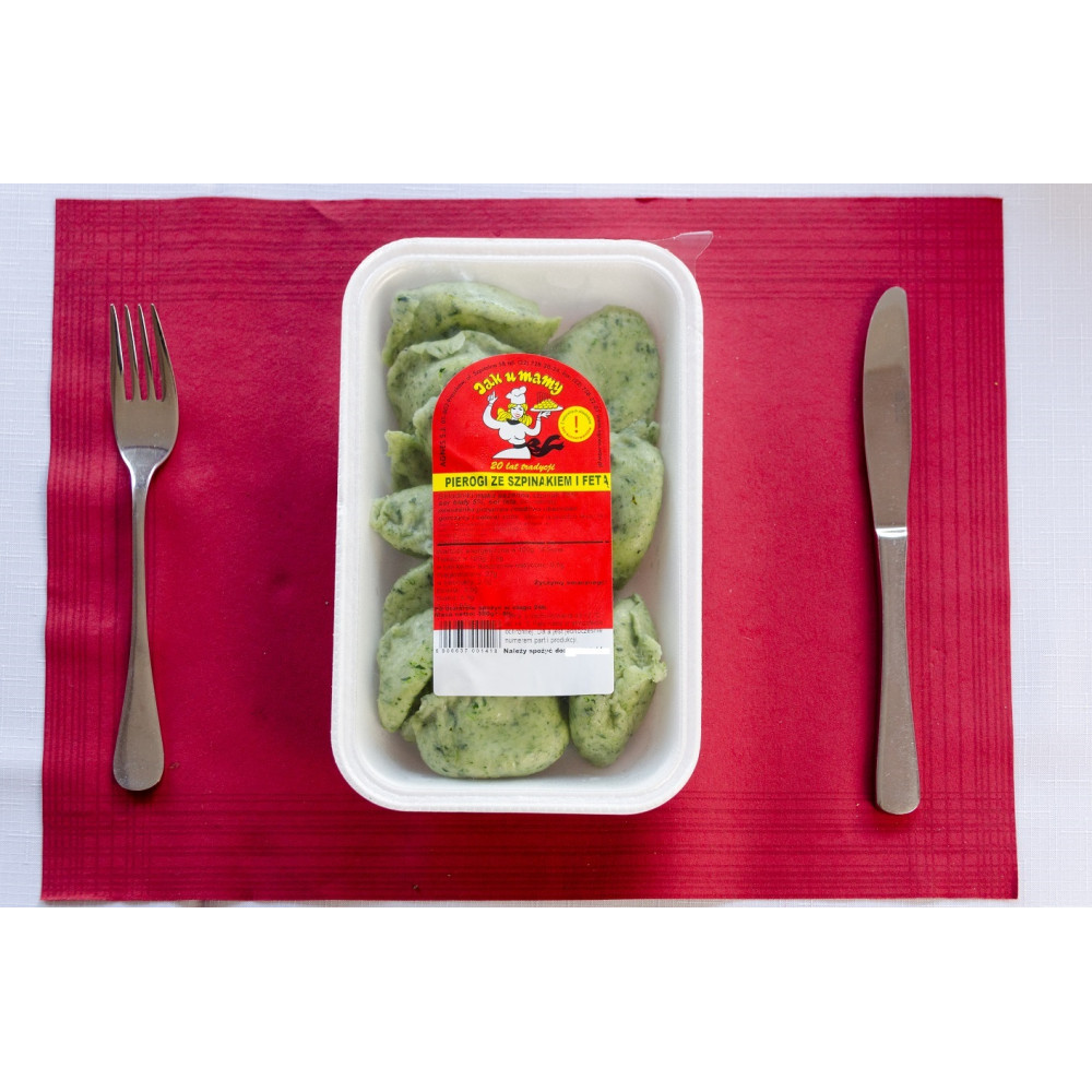 Pierogi ze szpinakiem i...