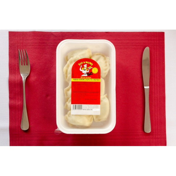 Pierogi z kapusta i grzybami 350g- 9szt